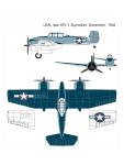 Academy Assembled Aircraft Model Kit 12363 Grumman XF5F Skyrocket Fighter 1/48