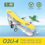 gzpynsgaoh O2U-4 Corsair Biplane Carrier Based Aircraft Model kit– WW2 Classic Fighter Model, 1:48 Military Enthusiast Plastic Fighter, 4D Fighter Assembly Model, World War Ⅱ Airplane Model Kits.