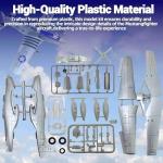 YOUNEEDFUL 2025 P-51 Mustang Fighter Model - WWII Classic Fighter 1:48 Aircraft Model Parts for Military Enthusiasts and Fans