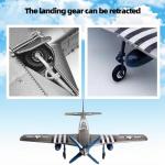 gzpynsgaoh P-51 Mustang Fighter Jet-World War II Classic Airplane, 1:48 Military Enthusiast Plastic Fighter Assembly Model,4D Model Airplane kit. (Purple Silver)