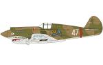 Airfix WWII Curtiss P-40B Warhawk 1:48 Military Aircraft Plastic Model Kit, Green,Green/White, Small