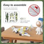 gzpynsgaoh British Spitfire Fighter Plastic Model Kit – 1:48 Scale, 4D Buildable Aircraft for Military Enthusiasts,WWII Classic Model Airplane Kits,4D Airplane Assembly Model。 (Olive Green)