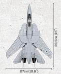 COBI Top Gun F-14A Tomcat Fighter Plane - 1:48 Scale 754 Piece Building Set with Maverick and Goose Figures
