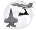Daron F-35® Lightning II® USAF AF08-0747 Die-Cast Model – 1:144 Scale Stealth Multi-Role Fighter Replica with Display Stand, Highly Detailed, 4.1” Length x 2.8” Wingspan, Adult Collectible Ages 14+