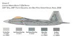Italeri -2822 F-22A Raptor, 1:48 Scale, Model Kit, Plastic Model to Mount, Modeling, Grey, IT2822
