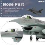 NUOTIE 1/100 F-16C Fighting Falcon Fighter Model Metal DieCast Aircraft Jet Kit Fighter Plane Model Military Airplane for Collection and Gift
