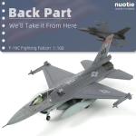 NUOTIE 1/100 F-16C Fighting Falcon Fighter Model Metal DieCast Aircraft Jet Kit Fighter Plane Model Military Airplane for Collection and Gift