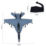 Udnorbay F-18 Hornet Strike Attack Fighter Plane Model 1/100 Diecast Military Models