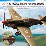 gzpynsgaoh US P-40 Flying Tigers Fighter Model Kit - WWII Classic Fighter Model, 1:48 Military Enthusiast Plastic Fighter, 4D Fighter Assembly Model.