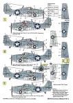 Techmod 48018 1/48 Grumman F4F-4 Wildcat 1942 Fighter Aircraft Wet Decal WWII