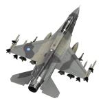 HANGHANG 1/72 F16D Fighter Jet Plane Model Metal Aircraft Model Military Airplane Model Diecast Plane Model for Collection or Gift