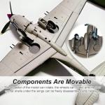 gzpynsgaoh US P-40 Flying Tigers Fighter Model Kit - WWII Classic Fighter Model, 1:48 Military Enthusiast Plastic Fighter, 4D Fighter Assembly Model.