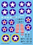 Techmod 48018 1/48 Grumman F4F-4 Wildcat 1942 Fighter Aircraft Wet Decal WWII