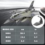 HANGHANG 1/72 F16D Fighter Jet Plane Model Metal Aircraft Model Military Airplane Model Diecast Plane Model for Collection or Gift