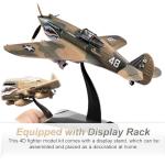 gzpynsgaoh US P-40 Flying Tigers Fighter Model Kit - WWII Classic Fighter Model, 1:48 Military Enthusiast Plastic Fighter, 4D Fighter Assembly Model.