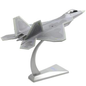 NUOTIE USA F-22 Raptor Fighter Attack Pre-Build Model 1:72 Aircraft Alloy Diecast Airplane Military Display Model Aircraft for Collection or Gift (AK 093)