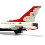 NUOTIE 1/100 F-16C Thunderbird Fighter Model Metal DieCast Aircraft Jet Kit Fighter Plane Model Military Airplane for Collection and Gift, White