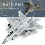 NUOTIE USA F-22 Raptor Fighter Attack Pre-Build Model 1:72 Aircraft Alloy Diecast Airplane Military Display Model Aircraft for Collection or Gift (AK 093)