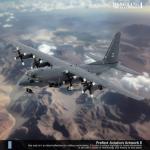 HANGHANG 1/200 AC-130U Fighter Jet Model Metal Aircraft Model Military Airplane Model Diecast Plane Model for Collection or Displays