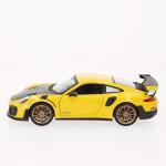 Maisto Porsche 911 GT2 RS Yellow with Carbon Hood and Gold Wheels Special Edition 1/24 Diecast Model Car