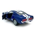KiNSMART - 1967 Ford Shelby Mustang GT500 1:38 Scale 5" Die Cast Metal Model Toy Muscle Car (Blue)