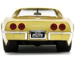 Jada Toys Big Time Muscle 1:24 1969 Chevy Corvette Stingray ZL-1 Die-cast Car Gold, Toys for Kids and Adults