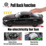 TOKAXI 1/36 Scale BMW M4 Diecast Model Cars,Pull Back Vehicles BMW Toy Cars,Cars Gifts for Boys Girls(Black)