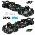 Xiangtat 1:43 F1 Team W14 2023 44# Lewis Hamilton Alloy Car Die Cast Model Collection Gift (W14 44#)