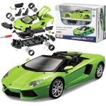 Maisto Assembly Line Lamborghini Aventador Roadster Die Cast Model Kit (1:24 Scale), Colors May Vary