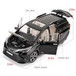 BDTCTK 1:24 Compatible for Sienna Car Model, Pull Back Diecast Toy Car with Sounds＆Lights for Kids Boys Girls and Adults, Gift Black.
