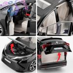 BDTCTK 1:24 Compatible for Sienna Car Model, Pull Back Diecast Toy Car with Sounds＆Lights for Kids Boys Girls and Adults, Gift Black.