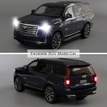 WAKAKAC Toy Car Compatible for 1:24 Escalade SUV Model Car, Alloy Pull Back Diecast Collectible Car with Sounds＆Lights for Kids Boys Girls and Adults, Gift Blue