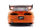JADA Toys Fast & Furious Brian & Toyota Supra, 1:24 Scale Build n' Collect Die-Cast Model Kit with 2.75" Die-Cast Figure, Orange