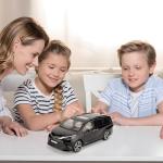 BDTCTK 1:24 Compatible for Sienna Car Model, Pull Back Diecast Toy Car with Sounds＆Lights for Kids Boys Girls and Adults, Gift Black.