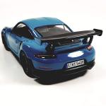 KiNSMART 2010 Porsche 911 GT2 RS Aqua Blue 1/36 Scale Diecast Metal Model Toy Sports Car