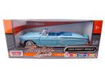1958 Chevrolet Impala Convertible, Blue - Motormax Premium American 73267 - 1/24 Scale Diecast Model Car, unisex-children