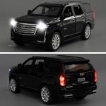 LOVEPOSELY 1:32 Scale Car Model Compatible for Collectible Escalade SUV Diecast Toy Vehicle, Zinc Alloy Pull Back Toy Car with Sound and Light for Adult Boys Girls 3 4 5 6 7 8 (Black)