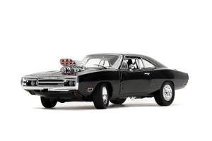 Jada TrueSpec 1:24 Fast & Furious 1970 Dodge Charger – Die-Cast Model, Detailed Interior and Exterior, Authentic Movie Replica, Collectible Car – Ages 8+, Black