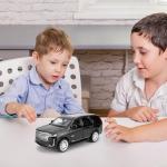 LOVEPOSELY 1:32 Scale Car Model Compatible for Collectible Escalade SUV Diecast Toy Vehicle, Zinc Alloy Pull Back Toy Car with Sound and Light for Adult Boys Girls 3 4 5 6 7 8 (Black)