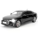 BDTCTK 1:18 Scale A6L Model Car, Diecast Collectible Pull Back Toy Car with Sound and Light for Adults Kids Boys Girls, Gift Black