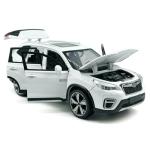 1:30 Scale 2021 Forester e-Boxer SUV Model Toy Car Metal Diecast Toy Vehicle, Doors Open, Light Sound, Pull Back, Toys for Boys Kids Gifts, Men Collection, Home Office Décor, White