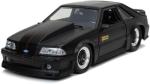 Jada Toys Bigtime Muscle 1:24 1989 Ford Mustang GT Die-cast Car Black, Toys for Kids and Adults