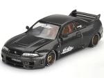 Skyline (R33) Active Carbon R RHD (Right Hand Drive) Carbon Black (Designed by Jun Imai) Kaido House Special 1/64 Diecast Model Car by True Scale Miniatures KHMG116