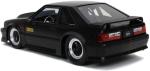 Jada Toys Bigtime Muscle 1:24 1989 Ford Mustang GT Die-cast Car Black, Toys for Kids and Adults