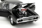 Jada TrueSpec 1:24 Fast & Furious 1970 Dodge Charger – Die-Cast Model, Detailed Interior and Exterior, Authentic Movie Replica, Collectible Car – Ages 8+, Black
