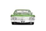 Big Time Muscle 1:24 1967 Chevrolet Impala SS Die-Cast Car, Toys for Kids and Adults(Green/White)