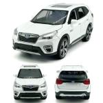 1:30 Scale 2021 Forester e-Boxer SUV Model Toy Car Metal Diecast Toy Vehicle, Doors Open, Light Sound, Pull Back, Toys for Boys Kids Gifts, Men Collection, Home Office Décor, White
