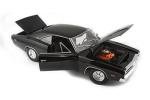 Maisto M31387BK 1969 Dodge Charger Classic Super Car Die cast Model, Black
