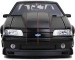 Jada Toys Bigtime Muscle 1:24 1989 Ford Mustang GT Die-cast Car Black, Toys for Kids and Adults