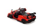 Jada Toys McLaren Senna - Fast & Furious 1:24 Scale Die-Cast Vehicle – Detailed Interior, Opening Hood, Doors, and Trunk – Collectible Model Car for Ages 8+ - Orange/Black